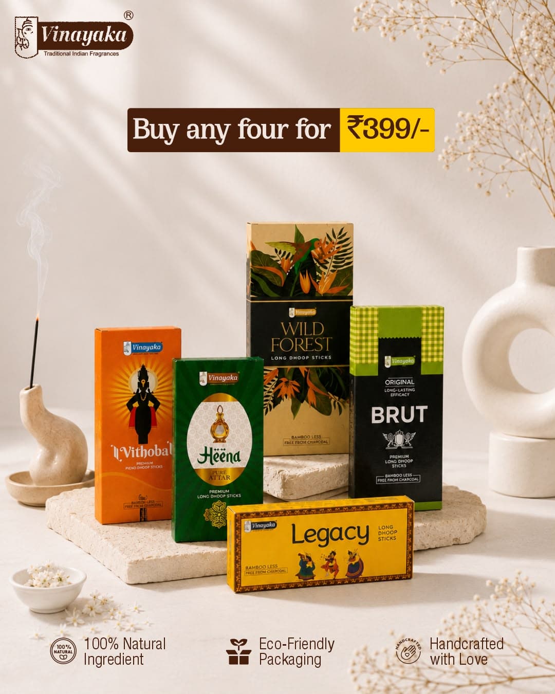 Premium Long Dhoop Sticks Combo